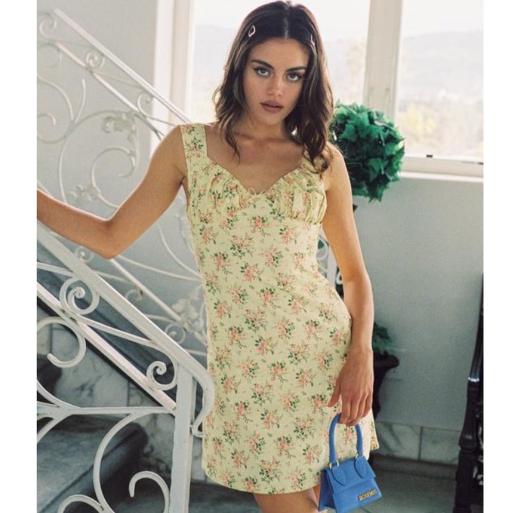 With Jean Cher Dress Bouquet of Flowers S